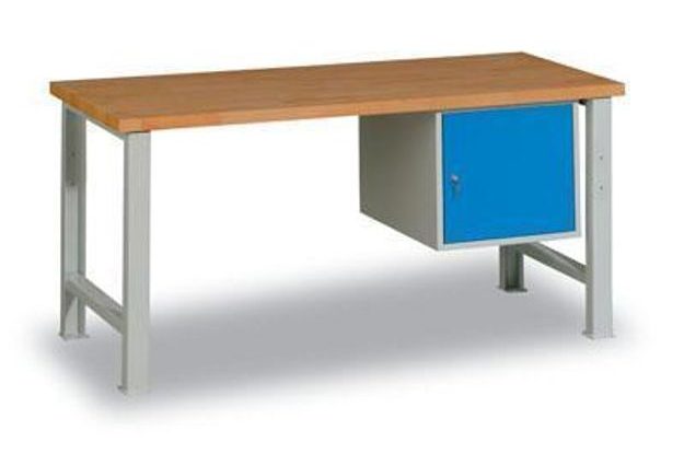 Dílenský stůl Weld 1P, 84 x 170 x 68,5 cm, šedý