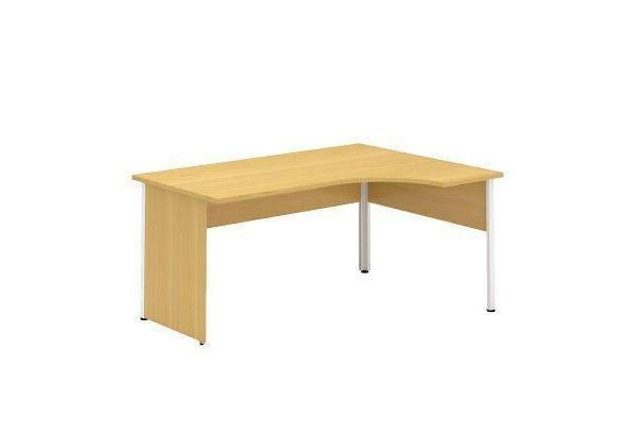 Ergo kancelářský stůl Alfa 100, 180 x 120 x 73,5 cm, pravé provedení, dezén divoká hruška