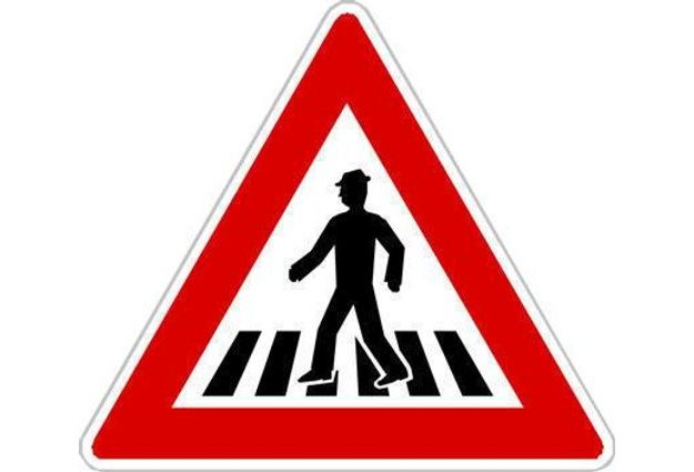 Výstražné dopravní značky - Pozor, přechod pro chodce