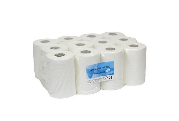 Papírové ručníky Pure 2vrstvé, 55 m, bílé, 12 ks