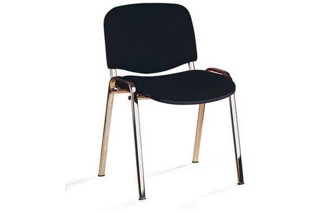 Konferenční židle ISO Chrom, černá