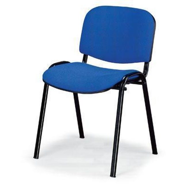 Konferenční židle ISO Leath Black, modrá
