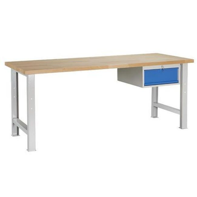 Dílenský stůl Weld 1Z, 84 x 200 x 80 cm, šedý