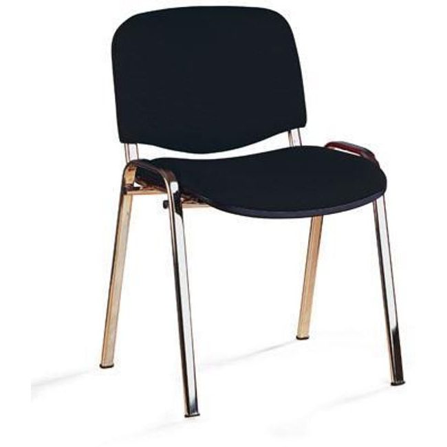 Konferenční židle ISO Chrom, černá