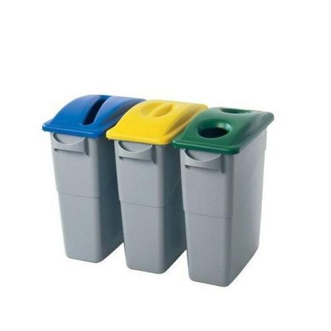 Ebal.cz - obalový materiál - Plastový odpadkový koš Rubbermaid Slim Jim na tříděný  odpad, objem 60 l - Rubbermaid - Nádoby a koše na tříděný odpad - Nádoby na  odpadky, Hygiena a