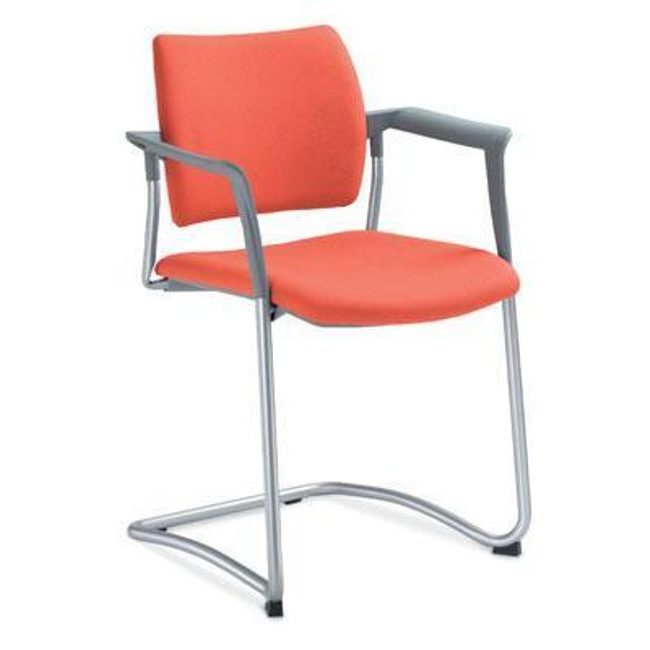 Konferenční židle Dream L s područkami, oranžová