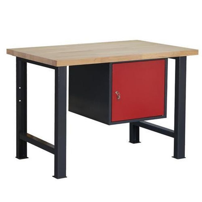 Dílenský stůl Weld 1P, 84 x 120 x 80 cm, antracit