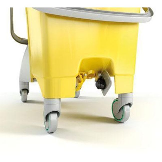 Ebal.cz - obalový materiál - Úklidový kbelík na kolečkách s pákovým  ždímačem, 2 x 15 l - TTS - Úklidové vozíky a příslušenství - Hygiena a  úklid, Dům, kancelář a dílna