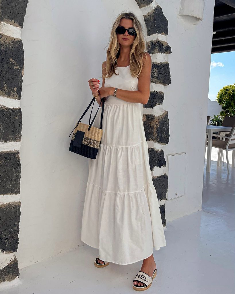BE CHICK - Bílé lněné maxi šaty Capri BeChick ❤ - BeChick - Dresses, Skirts  & Shorts - Clothing