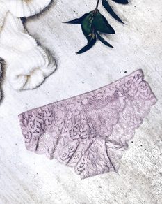 Pudrově fialové krajkové kalhotky Isla BeChick ❤