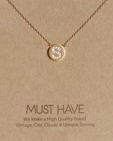 MUST HAVE series: Initial Gold Necklace Letter S