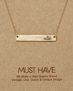 MUST HAVE series: Gold Plate Best Friends