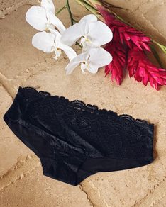 Černé kalhotky Silk Lace BeChick ❤
