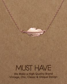 MUST HAVE series: Rose Gold Feather