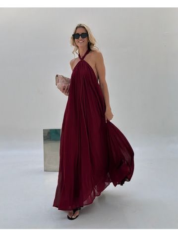 Burgundy maxi dress Desert Rose BeChick ❤