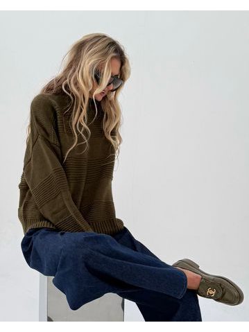 Olivový svetr Rawe BeChick ❤