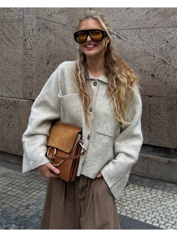 Béžový kabát Papyrus BeChick ❤