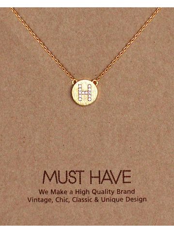 MUST HAVE series: Initial Gold Necklace Letter H