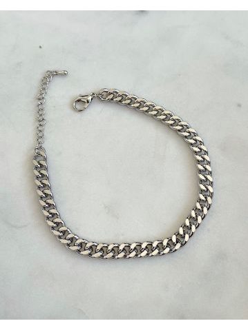 Kotníkový náramek Silver Bold Chain