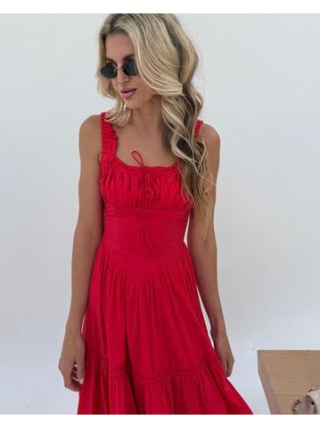 Red Desert Rose Dress BeChick ❤