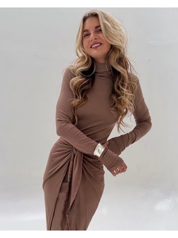 Mocha Knotty BeChick Dress ❤