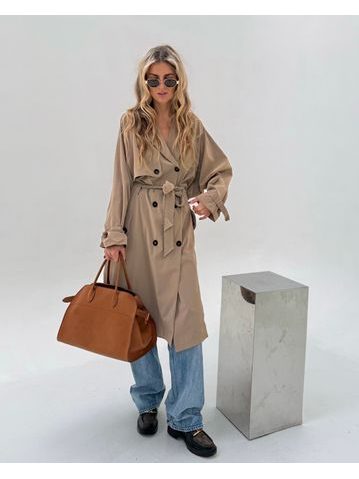 Krémový trench coat BeChick ❤