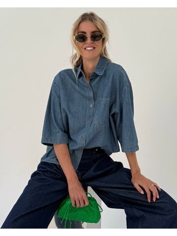 Denimový top Button Up BeChick ❤