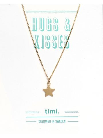 MAKE A WISH series: Gold Star Card Necklace