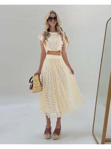 Flower Spring Top &amp; Skirt Set BeChick ❤