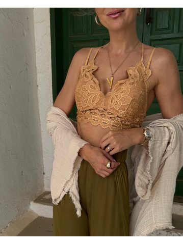 Zlatá krajková podprsenka Sunrise BeChick ❤