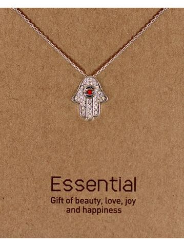 MUST HAVE series: Silver Red Crystal Hamsa