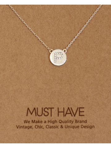 MUST HAVE series: Initial Silver Necklace Letter P