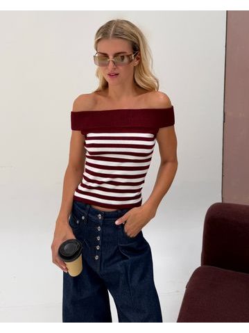 Burgundy Amélie Top BeChick ❤