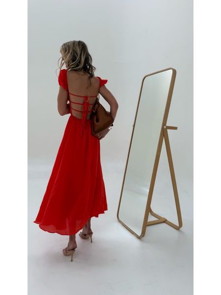 Červené bavlněné šaty Sparkle BeChick ❤