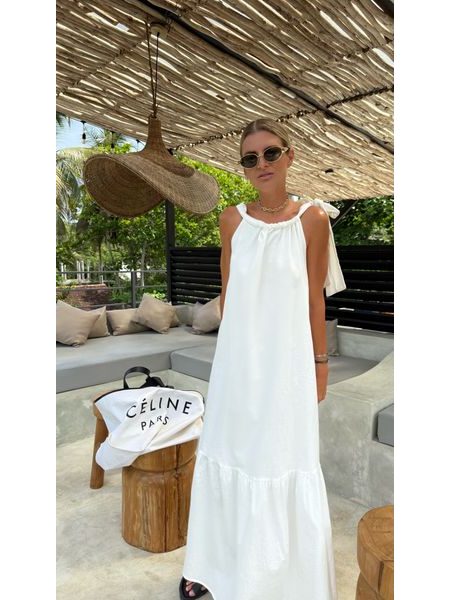 Bílé maxi šaty Riviera BeChick ❤