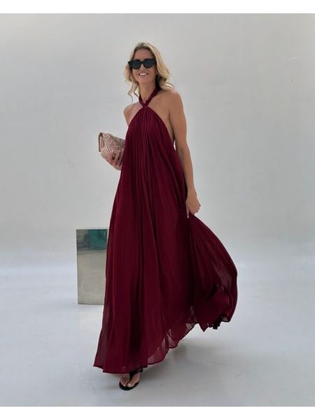 Burgundy maxi dress Desert Rose BeChick ❤