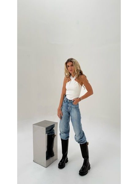 White Bodycon Twist Top BeChick ❤