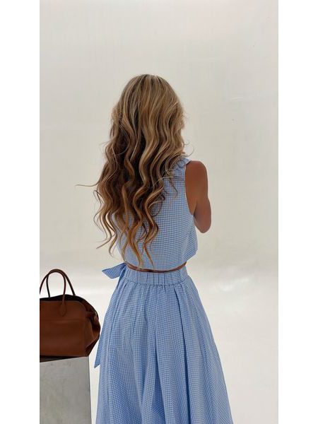 Spring Blue Top &amp; Skirt Set BeChick ❤