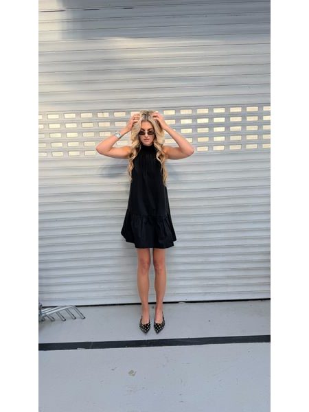 Black cotton Muse dress BeChick ❤