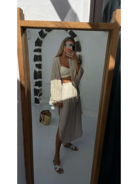 Krémový bavlněný top/kimono Cali Bechick ❤
