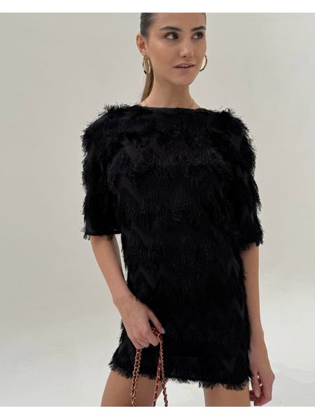 Černé šaty Fringe BeChick ❤