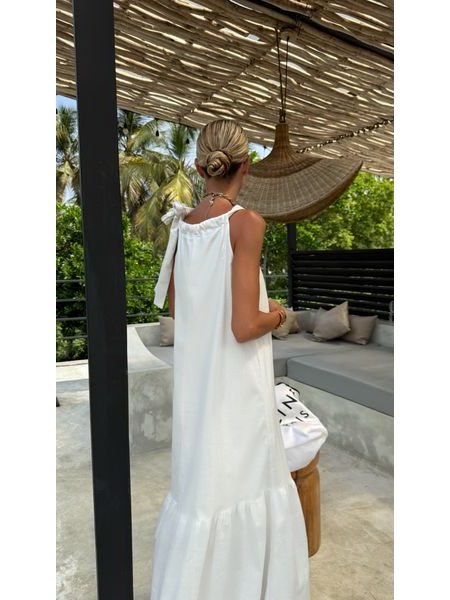 Bílé maxi šaty Riviera BeChick ❤