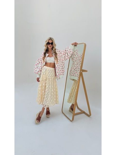 Cream Butterfly Skirt BeChick ❤