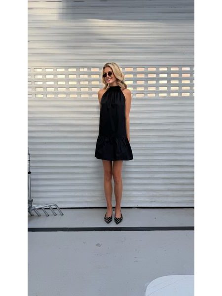Black cotton Muse dress BeChick ❤