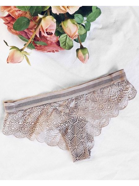 Šedé kalhotky Cross Lace BeChick ❤