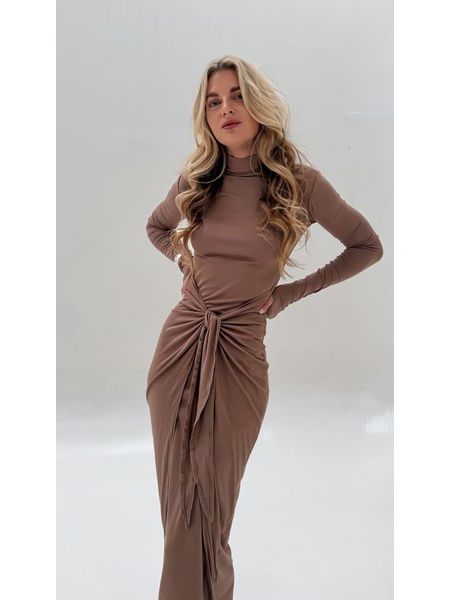 Mocha Knotty BeChick Dress ❤