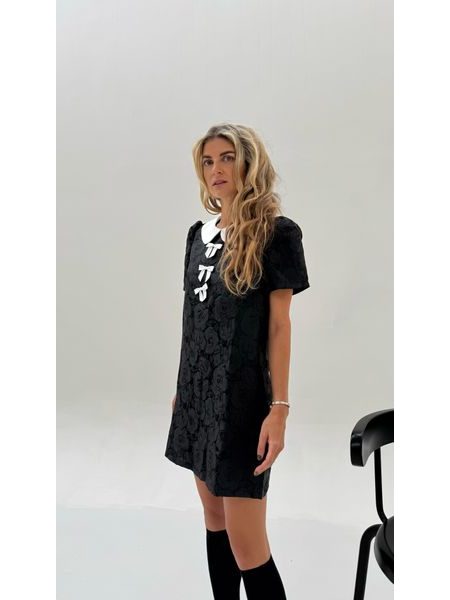 Černé šaty Collar Bow BeChick ❤