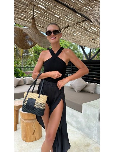 Black Bodycon Twist Top BeChick ❤