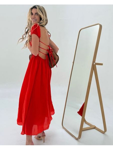 Červené bavlněné šaty Sparkle BeChick ❤