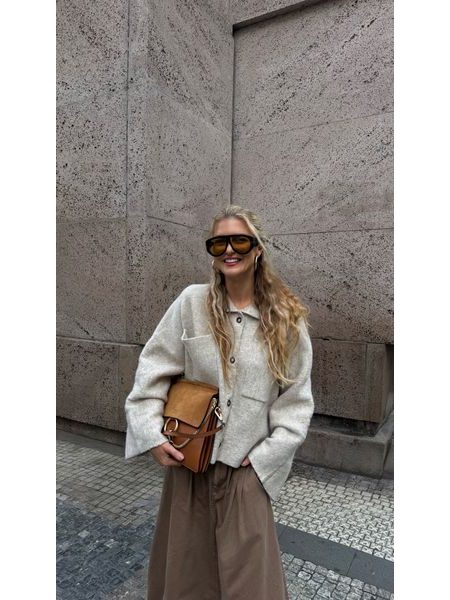 Béžový kabát Papyrus BeChick ❤